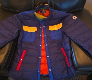 Polo by Ralph Lauren Men's Multi Color Puffer Jacket